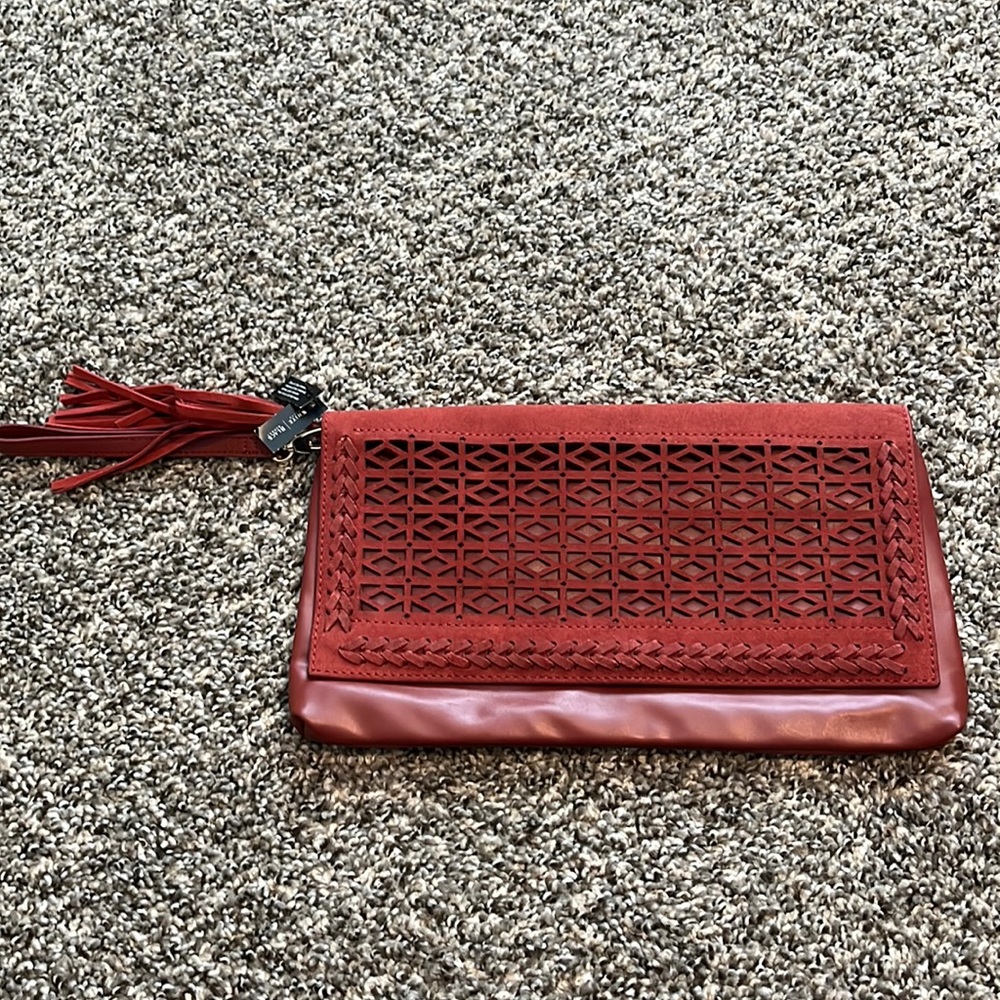 White House Black market red clutch